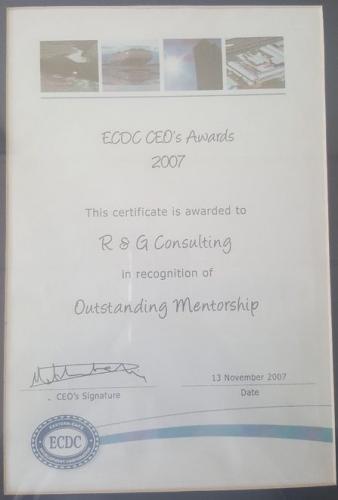 ECDC CEO’s AWARD 2007